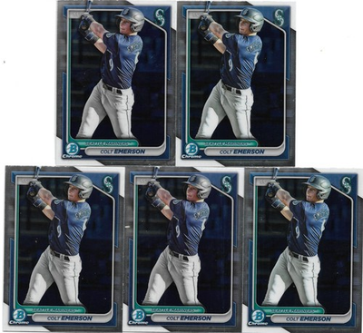 #ad 5 COLT EMERSON 2024 BOWMAN CHROME #BCP 10 MARINERS PHENOM $9.99