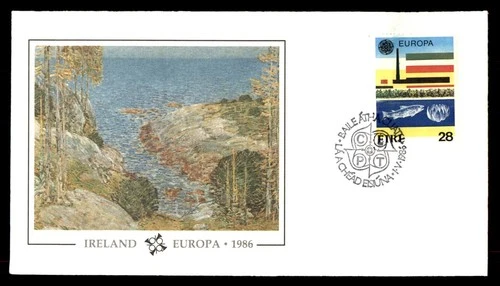 Mayfairstamps Ireland FDC 1986 Fish Plants Europa Painting First Day Cover aaw_9