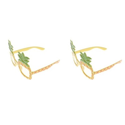  2 PCS Ananas Sonnenbrille Hawaii Partybrillen Luau Partydekorationen
