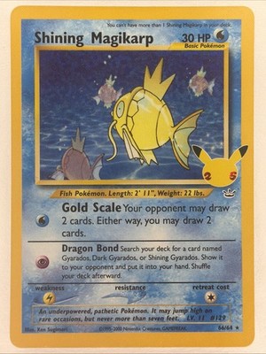 Shining Magikarp 66/64 Pokemon TCG Celebrations Classic Collection