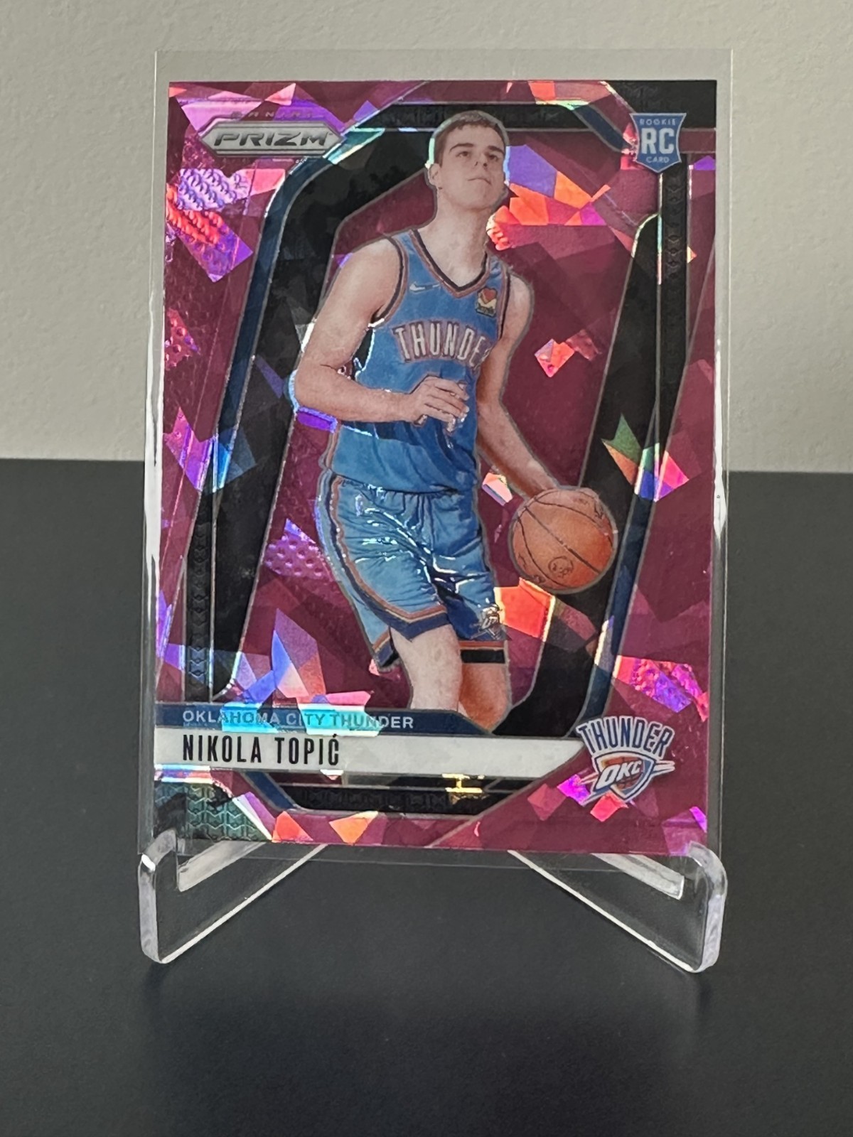 2024-2025 Nikola Topic RC Panini Prizm Pink Ice Thunder #230