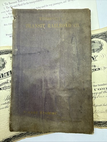 Suggestions In Advocacy ... Metropolitan Transit Railroads / James B. Swain 1872