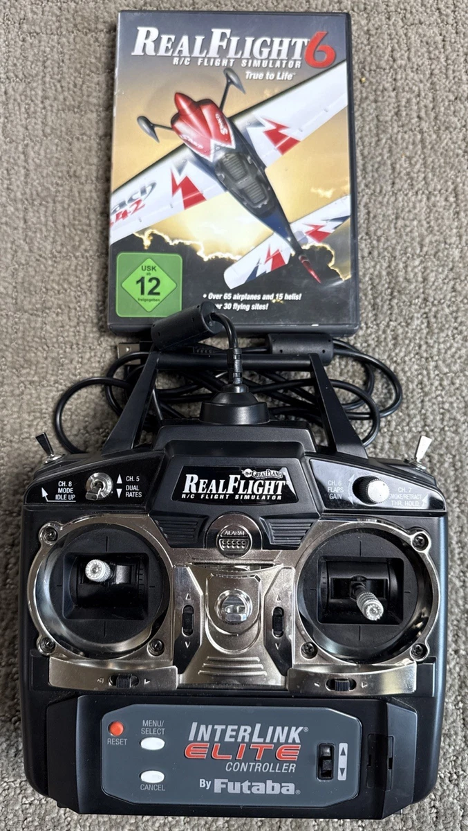 RF9 Real Flight Simulador de vuelo con control Spektrum
