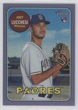 2018 Heritage High Number Hot Box Chrome Purple Refractor Joey Lucchesi 1u1