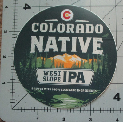COLORADO NATIVE West Slope IPA Golden Brewing STICKER decal craft beer brewery N