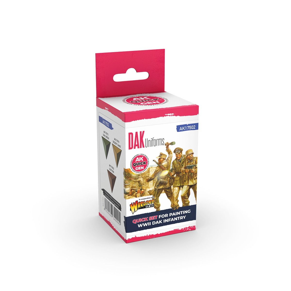 DAK WW2 Uniform Set AK Quick Gen Colour - AK Interactive 18ml Acrylic Paint