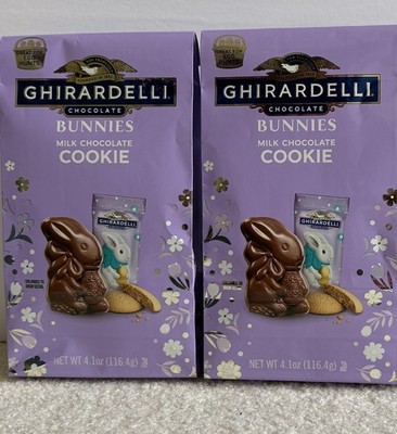 Ghirardelli Bunnies Milk Chocolate Cookie 2 Bags Each 4.1 oz New Ltd Edition Yum