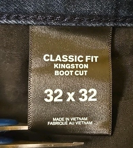 Express Classic Fit Kingston Boot Cut Stretch Jeans Dark Denim 32 x 32 - Picture 10 of 10