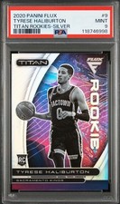 2020 PANINI FLUX TITAN ROOKIES TYRESE HALIBURTON SILVER PSA 9 ROOKIE CARD SSP RC