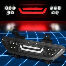 For 15-18 Ford Mustang Black 3D LED 3rd Third Brake Light Cargo Lamp Replacement