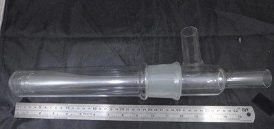 CORNING Pyrex Vacuum Trap, Separable ST 55/50, 28mm OD inner tubing, 52mm diam