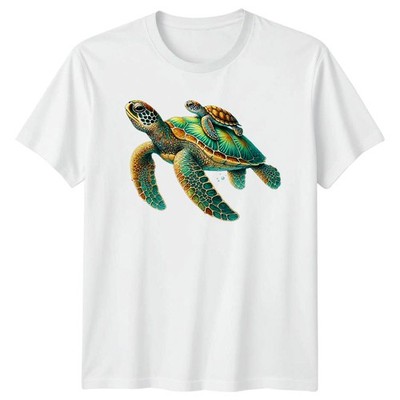 Meeresschildkröte T-Shirt Meer Wildtiere Meereslebewesen Geburtstag Geschenk für Sie und Ihn