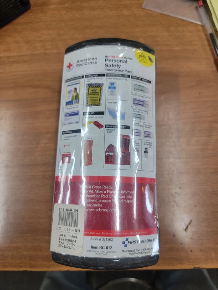 Американский Красный Крест Deluxe личной безопасности аварийный пакет включает маску! - Изображение 2 из 4