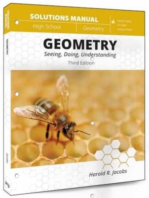 Geometry (Solutions Manual) - Paperback, by Harold Jacobs - Acceptable w