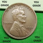 1925-S AU Lincoln Wheat Penny Cent -Sharp Detail High Grade #88