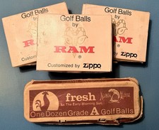 3 Dozen Vintage RAM Custom Golf Balls 1 Dozen Vintage Nieman Marcus Golf Balls