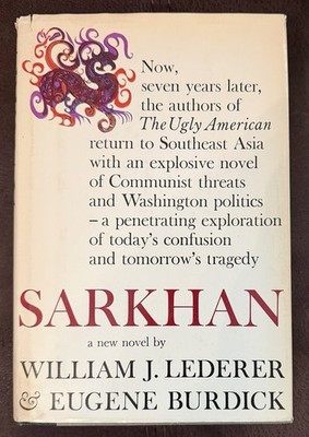 SARKHAN by William J. Lederer & Eugene Burdick 1965 Vintage Novel HC/DJ