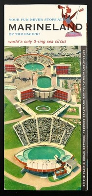 1959 Marineland Of The Pacific Sea Circus Palos Verdes California VTG Brochure