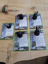WOTC Imperial Lot Of 5 Rare/ Very Rare Star Wars Miniatures