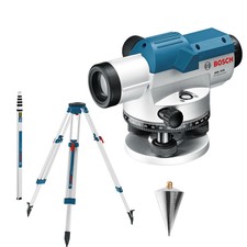 Bosch optisches Nivelliergerät GOL 32 D mit Baustativ BT 160 + Messstab GR 500 -