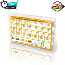 390-Piece Compression Spring Assortment Kit, 28 Sizes Small Springs Set, Stai...