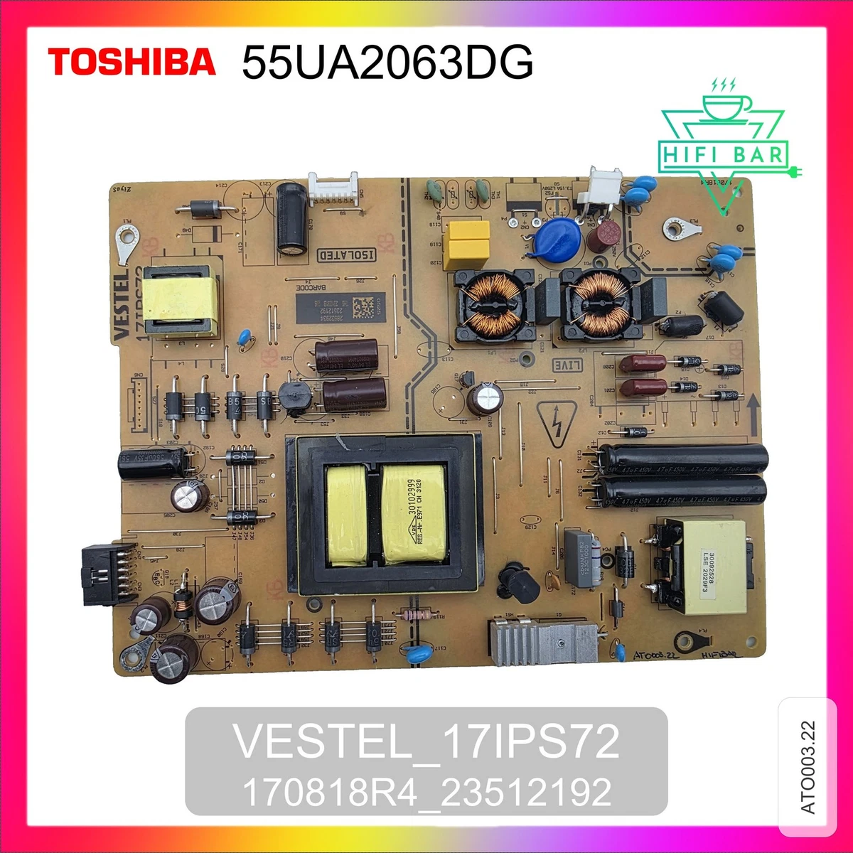 BLOC D'ALIMENTATION / carte DEL Toshiba 40L310U PK101W0940I EUR 98,38