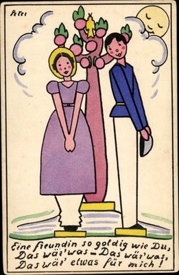 Artist Postcard A Friend As Golden As You - 2550941