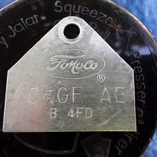 Ford.6465 Mustangcomet. Autolite 4100 4 Barrel Carburetor Id Tag.c4gf-ae