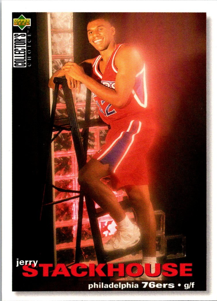 Jerry Stackhouse 1995-96 Collector's Choice #220 Philadelphia 76ers Rookie