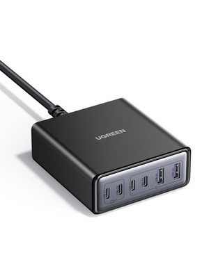 UGREEN 100W USB C Ladegerät 6-Port Ladestation 65W GaN Netzteil PPS Schwarz