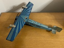 Rossignol Tin Windup Toy Plane CR 504 France Large Tin Toy ZA-57
