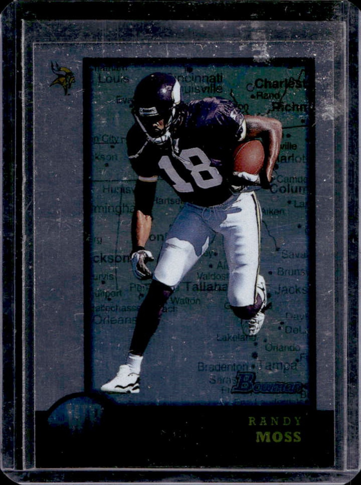 1998 Bowman Randy Moss Interstate Rookie RC #182 Vikings