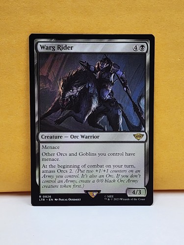 1x Warg Rider, NM, Lord of the Rings (LTR), Magic: the Gathering, MtG