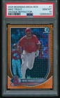 Mike Trout 2025 Bowman Mega Box Chrome Mojo Orange Refractor #1 /25 PSA 10 GEM