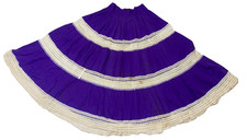 Vintage Circle Skirt 50s Purple Lace Swing Rockabilly Western Square Dance