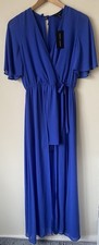 New Look Size 12 Blue dress Playsuit Shorts  party Holiday evening summer Beach