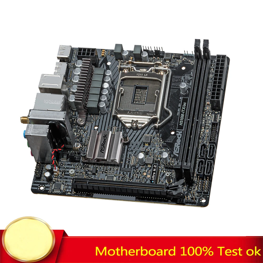 ASROCK H510M-ITX/ac Motherboard LGA1200 DDR4 Wi-Fi ac For Intel 10/11th i7/i5/i3