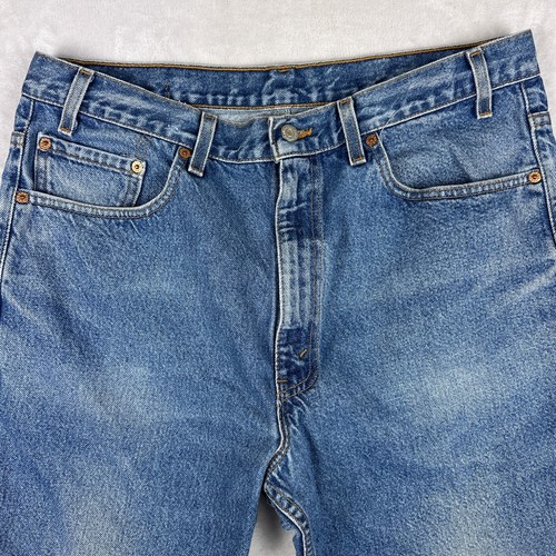 Vtg Levis 517 Jeans Mens 38X31 (Actual 37X29.5) Blue Slim Fit Bootcut USA Y2K - Picture 2 of 10