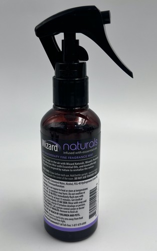 12 Wizard Naturals Fine Fragrance Mist Essential Oils Soothing Lavender 3 oz. - Afbeelding 4 van 5