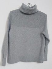 vintage  Roll Neck Sweater Grey long sleeve winter