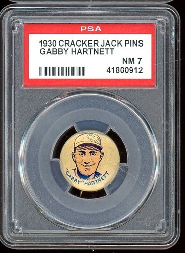 Gabby Hartnett 1930 Cracker Jack Pins card