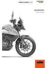 KTM Owners Manual Book Guide 2022 250 ADVENTURE EU, B.D. EU, B.D. 2 EU, JP, AR