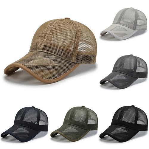 Men Summer Snapback Quick Dry Mesh Baseball Cap Sun Golf Hat Breathable Hat" - Picture 6 of 24