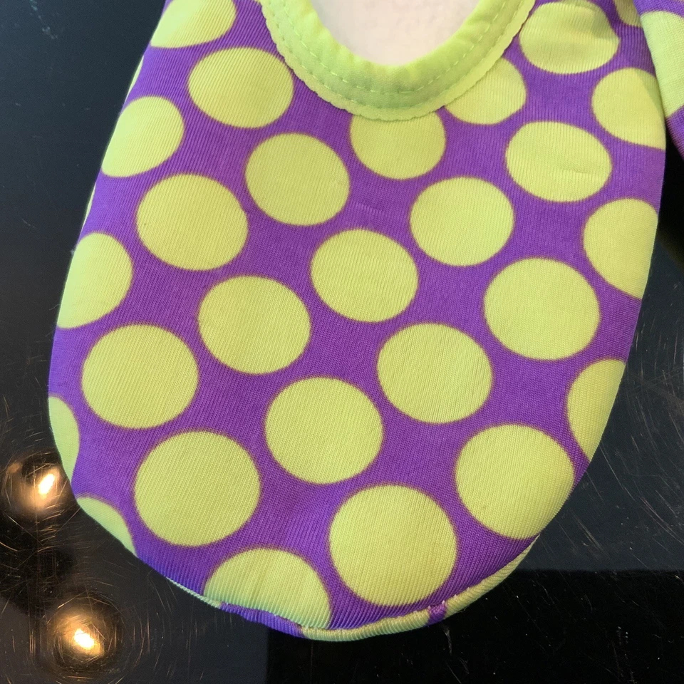 Snoozies Mujer Elástico Cómodo Skinnies Elástico Púrpura Lunares Mediano 7/8 Foto 2 de 4