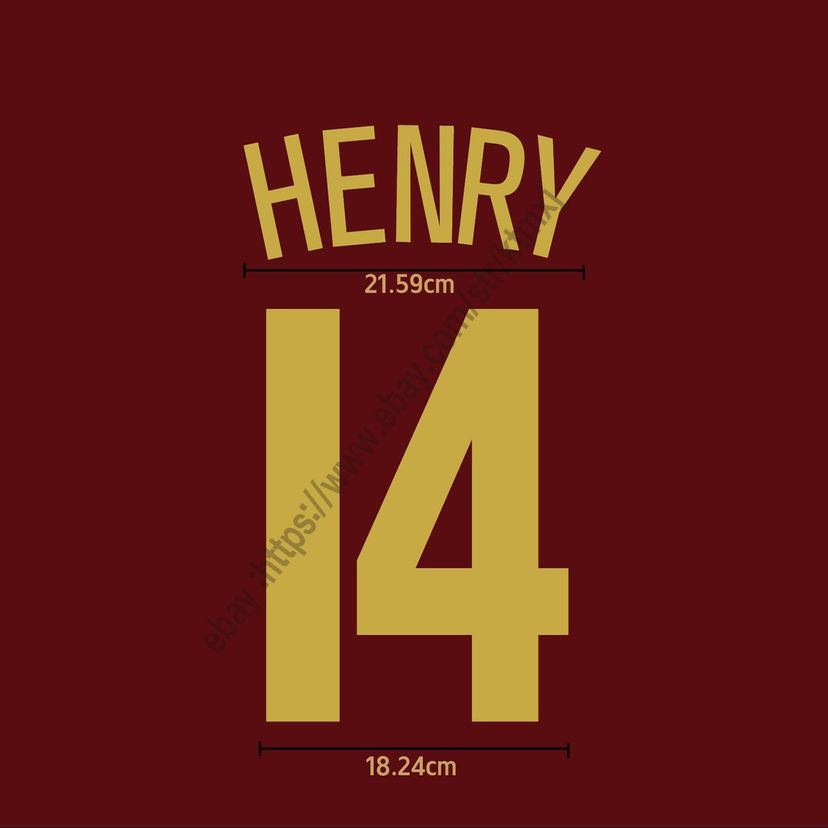 Arsenal 05/06 Home UCL Name Set HENRY #14 | Champions League Heat