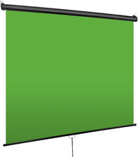 Green Screen, Mountable Chroma Key Panel for Background Removal, Pull down Auto-