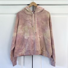 John Elliott Alma Hoodie Super Bloom Pink Tie Dye Pullover Sweatshirt Size Small