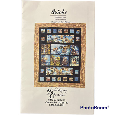 Bricks Pieced Quilt Pattern by Mountainpeek Creations #374