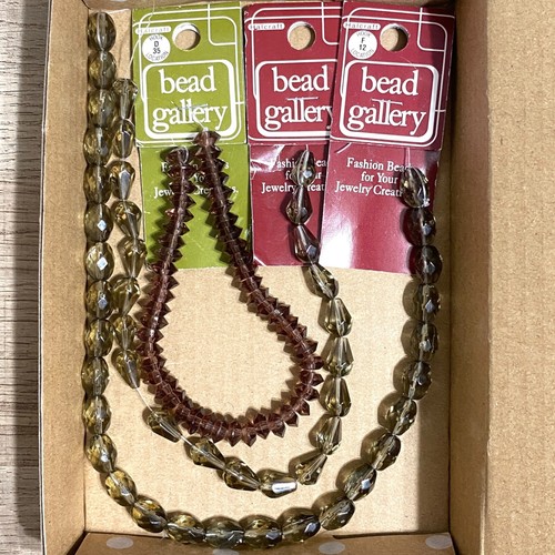 Bead Gallery Faceted Glass Beads Fire Polished Gray Purple Oval Drop Faceted Lot