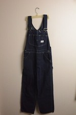 Vintage Sears Denim Bib Overalls Tradeware Union made USA Work Wear 32 X 32